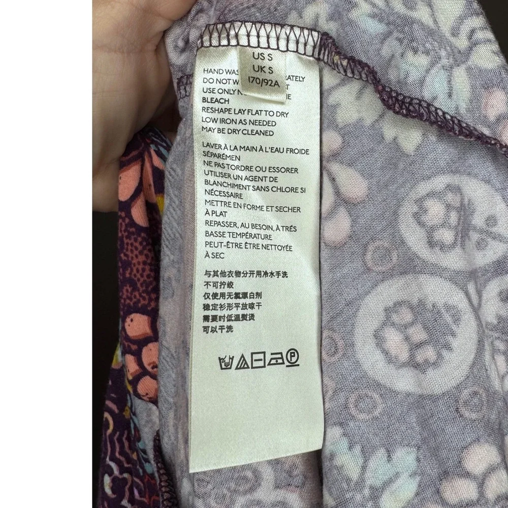 Maeve Anthropologie Floral Handkerchief Hem Top Small - Picture 3 of 4